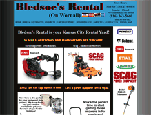 Tablet Screenshot of bledsoesrental.com